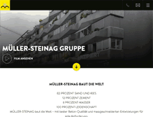 Tablet Screenshot of mueller-steinag.ch